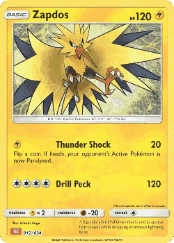 Zapdos Pokémon TCG card art
