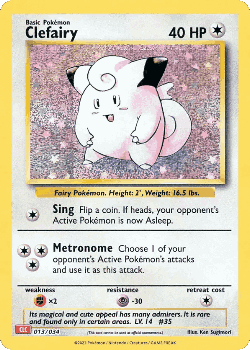 Clefairy Pokémon TCG card art