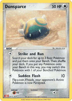 Dunsparce Pokémon TCG card art