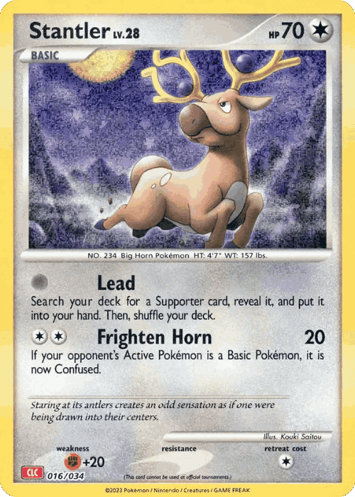 Stantler #16 from Pokémon TCG Classic - Charizard - Illustrated by Kouki Saitou