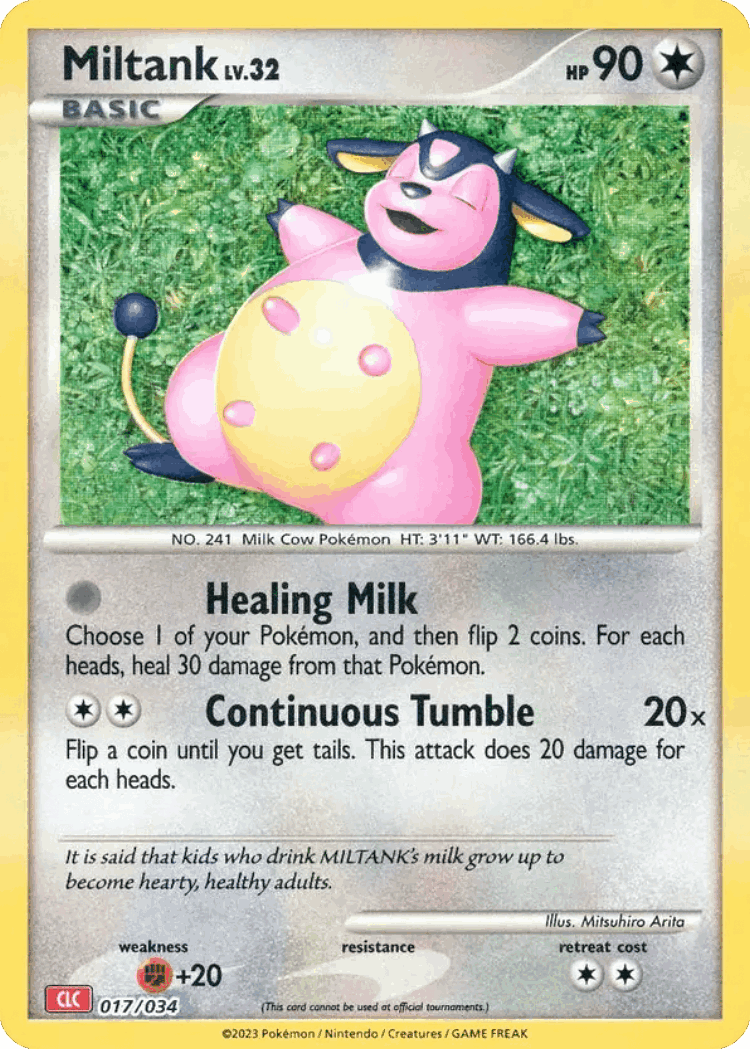 Miltank #17 from Pokémon TCG Classic - Charizard - Illustrated by Mitsuhiro Arita