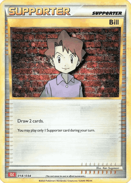 Bill #18 from Pokémon TCG Classic - Charizard - Illustrated by Ken Sugimori