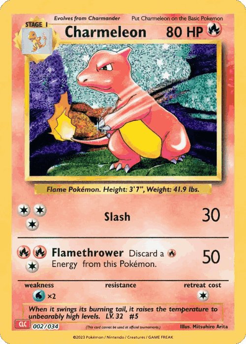 Charmeleon Pokémon TCG card art