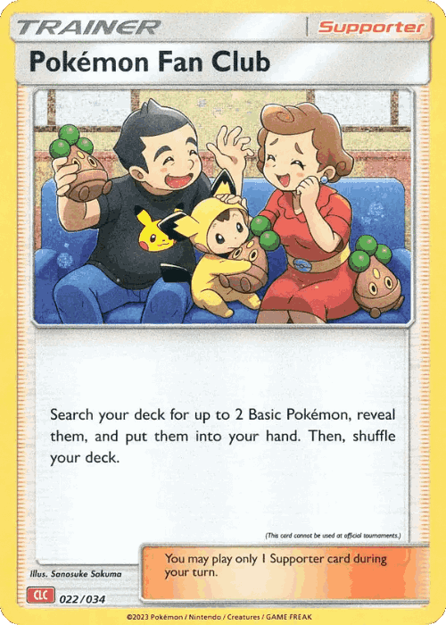 Pokémon Fan Club Pokémon TCG card art