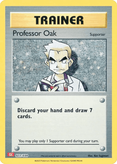Professor Oak #23 from Pokémon TCG Classic - Charizard - Illustrated by Ken Sugimori