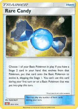 Rare Candy Pokémon TCG card art