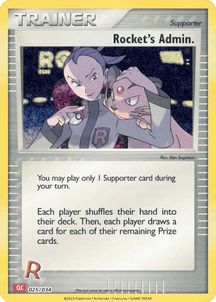 Rocket's Admin #25 from Pokémon TCG Classic - Charizard - Illustrated by Ken Sugimori