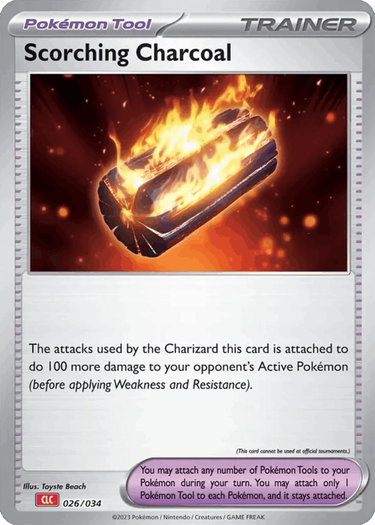 Scorching Charcoal #26 from Pokémon TCG Classic - Charizard - Illustrated by Toyste Beach