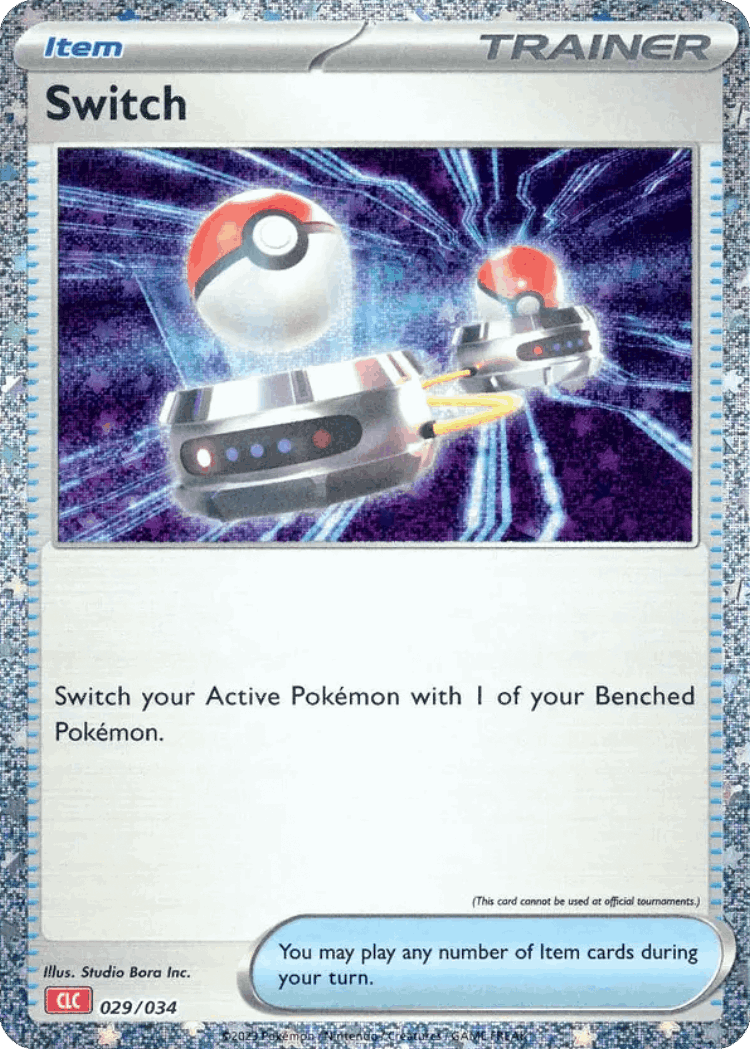 Switch #29 from Pokémon TCG Classic - Charizard - Illustrated by Studio Bora Inc.