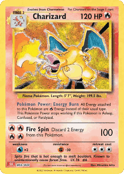 Charizard Pokémon TCG card art