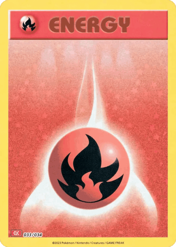 Basic Fire Energy #33 from Pokémon TCG Classic - Charizard - Illustrated by Keiji Kinebuchi