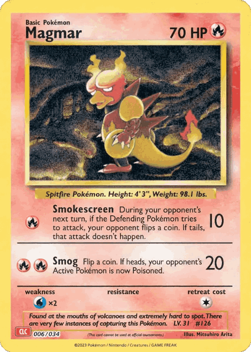 Magmar Pokémon TCG card art