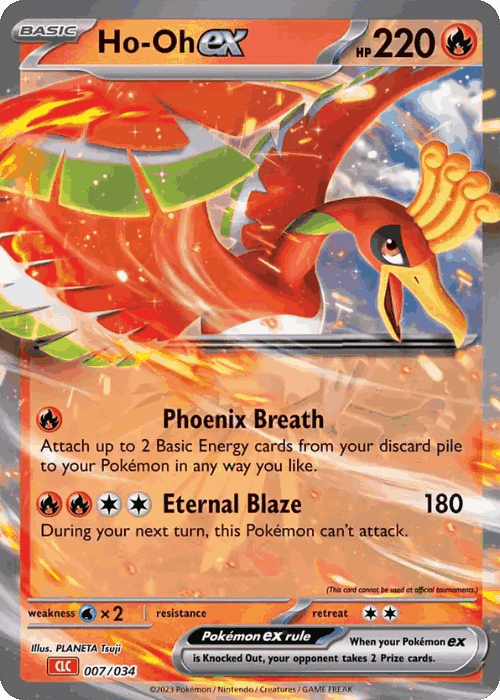 Ho-Oh ex Pokémon TCG card art