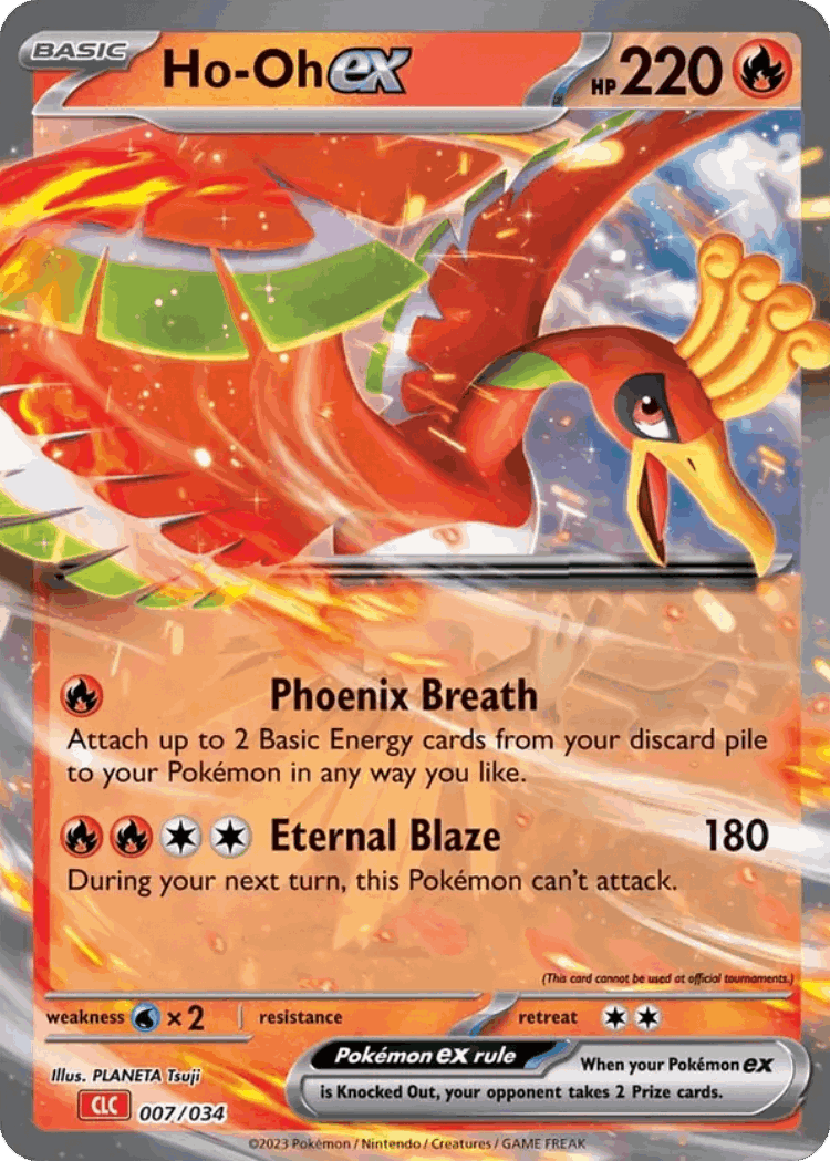 Ho-Oh ex #7 from Pokémon TCG Classic - Charizard - Illustrated by PLANETA Tsuji