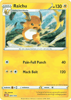 Raichu Pokémon TCG card art