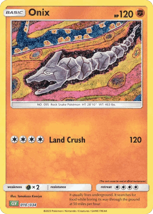 Onix Pokémon TCG card art