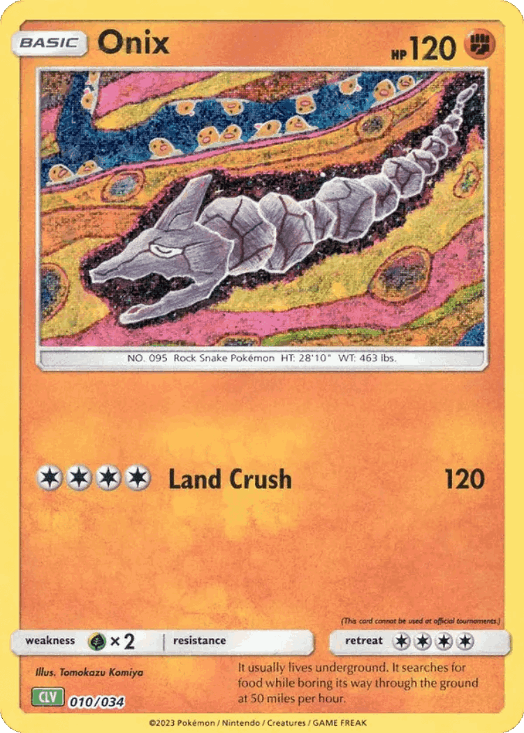 Onix #10 from Pokémon TCG Classic - Venusaur - Illustrated by Tomokazu Komiya
