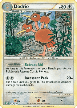 Dodrio Pokémon TCG card art