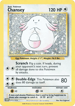 Chansey Pokémon TCG card art