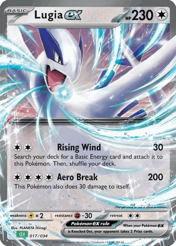 Lugia ex #17 from Pokémon TCG Classic - Venusaur - Illustrated by PLANETA Hiiragi