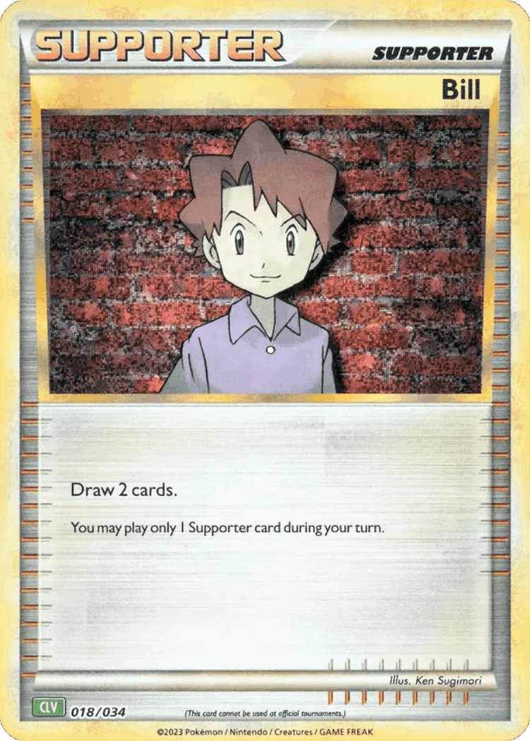 Bill #18 from Pokémon TCG Classic - Venusaur - Illustrated by Ken Sugimori