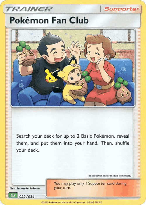 Pokémon Fan Club Pokémon TCG card art