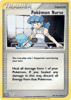 Pokémon Nurse Pokémon TCG card art