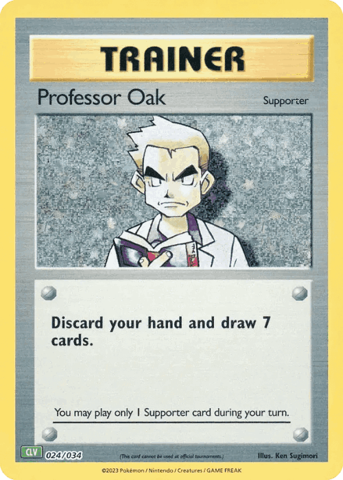 Professor Oak #24 from Pokémon TCG Classic - Venusaur - Illustrated by Ken Sugimori