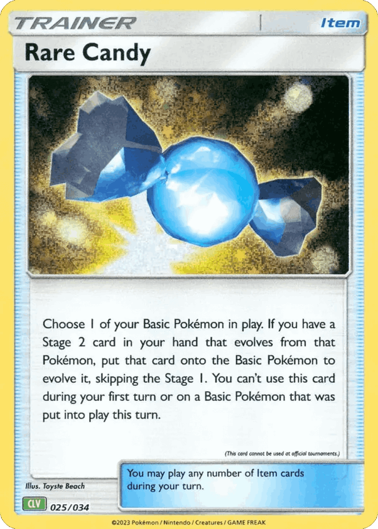 Rare Candy #25 from Pokémon TCG Classic - Venusaur - Illustrated by Toyste Beach