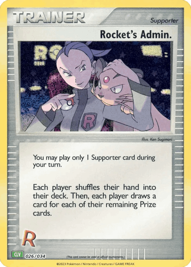 Rocket's Admin #26 from Pokémon TCG Classic - Venusaur - Illustrated by Ken Sugimori