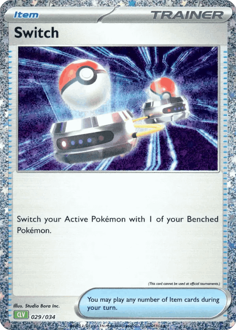 Switch #29 from Pokémon TCG Classic - Venusaur - Illustrated by Studio Bora Inc.