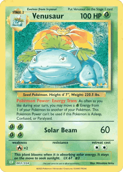 Venusaur card art