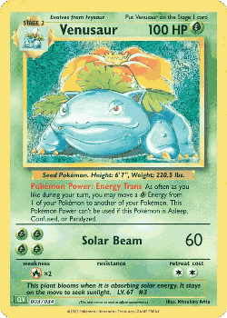 Venusaur Pokémon TCG card art