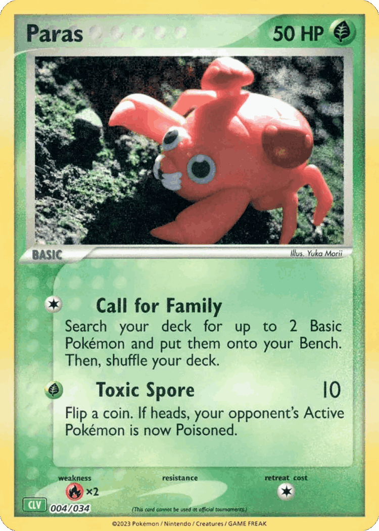 Paras #4 from Pokémon TCG Classic - Venusaur - Illustrated by Yuka Morii