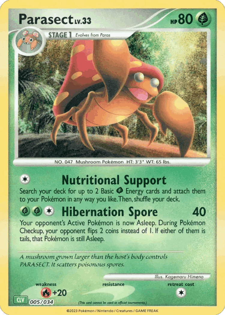 Parasect #5 from Pokémon TCG Classic - Venusaur - Illustrated by Kagemaru Himeno