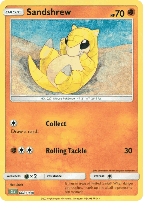 Sandshrew Pokémon TCG card art