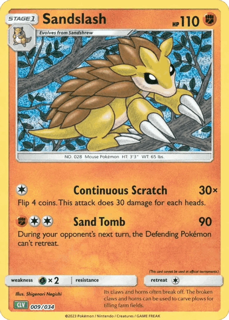 Sandslash #9 from Pokémon TCG Classic - Venusaur - Illustrated by Shigenori Negishi