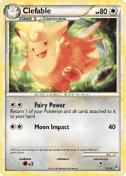 Clefable Pokémon TCG card art