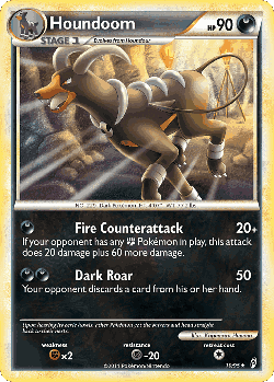 Houndoom Pokémon TCG card art