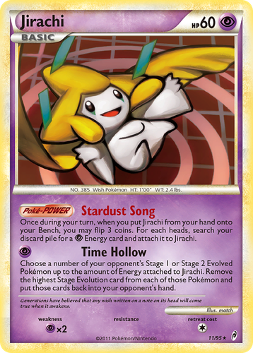 Jirachi Pokémon TCG card art