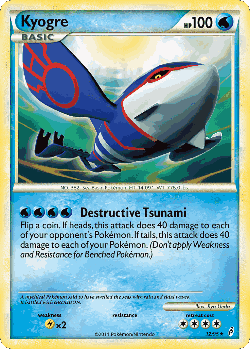 Kyogre Pokémon TCG card art