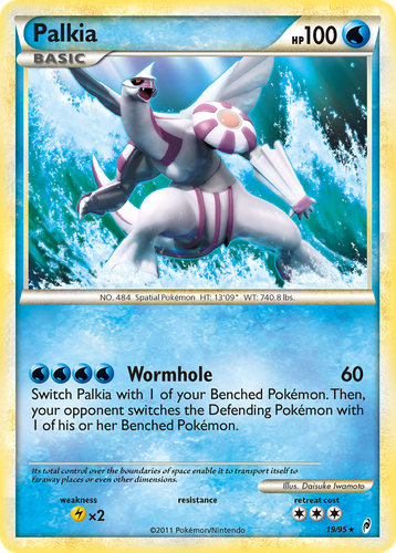 Palkia #19 from Call of Legends - Rare Holo - Illustrated by Daisuke Iwamoto