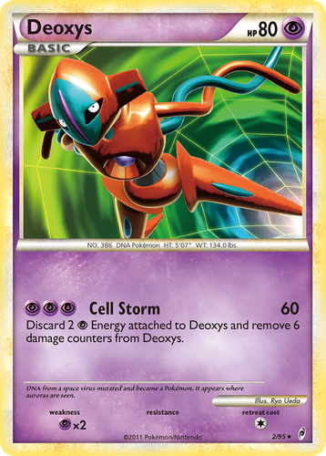 Deoxys #2 from Call of Legends - Rare Holo - Illustrated by Ryo Ueda