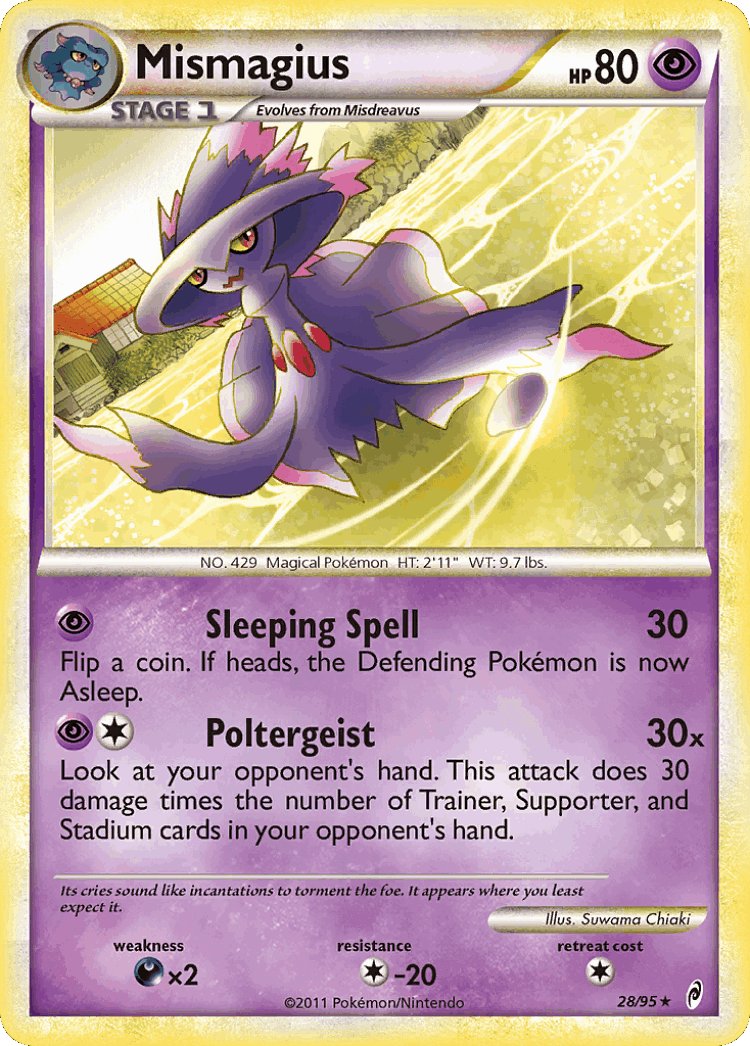 Mismagius #28 from Call of Legends - Rare - Illustrated by Suwama Chiaki