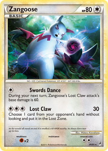 Zangoose 39, Call of Legends