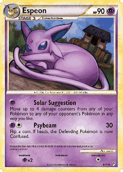 Espeon Pokémon TCG card art
