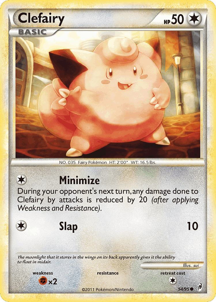 Clefairy #54 from Call of Legends - Common - Illustrated by sui