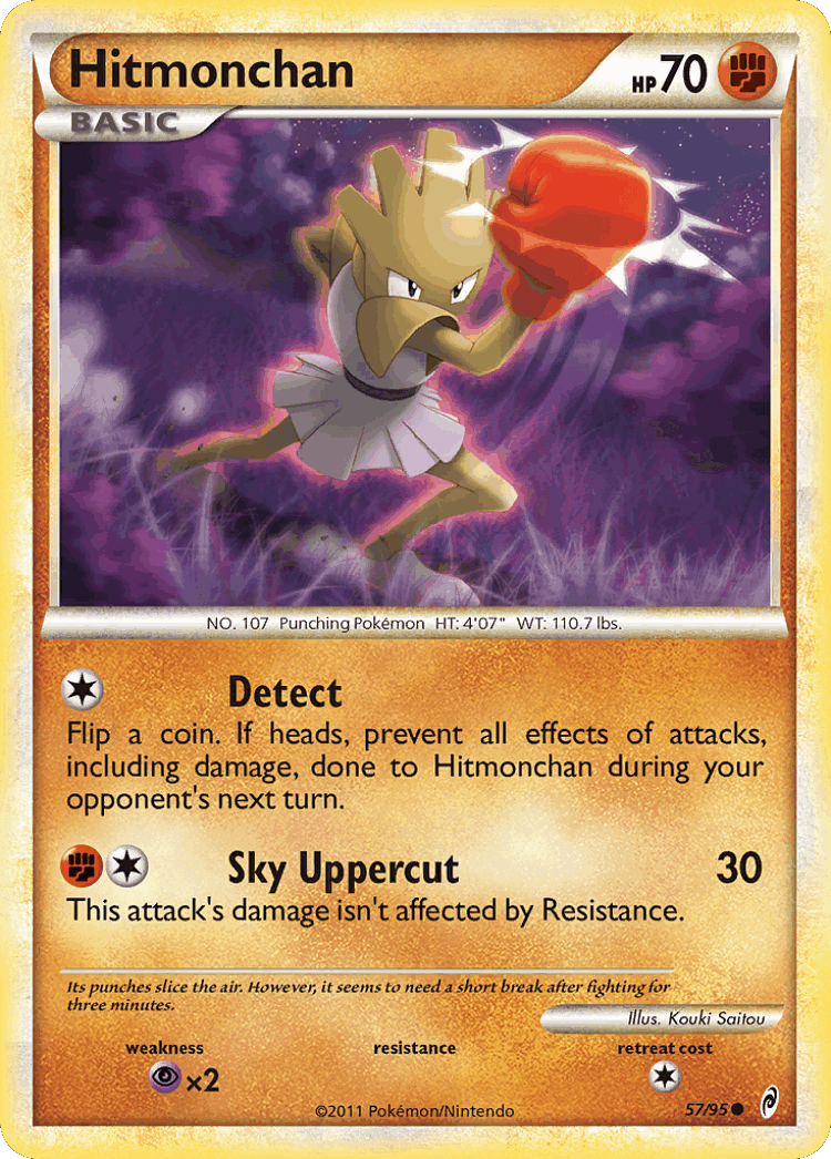 Hitmonchan #57 from Call of Legends - Common - Illustrated by Kouki Saitou