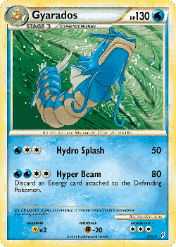 Gyarados Pokémon TCG card art