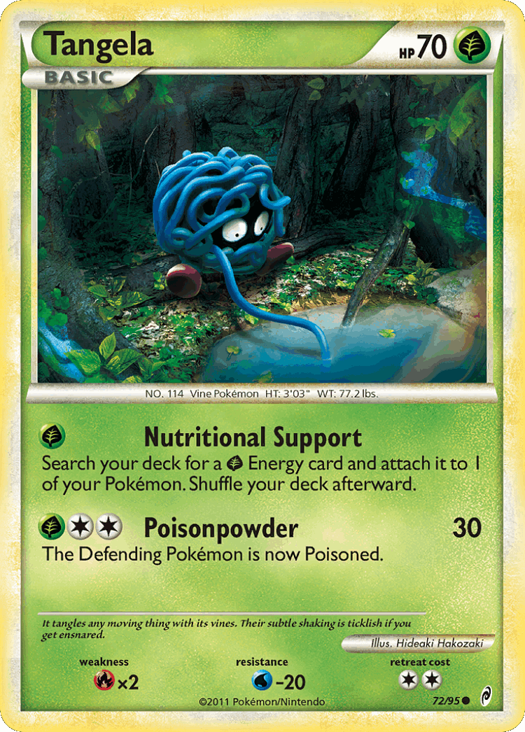 Tangela #72 from Call of Legends - Common - Illustrated by Hideaki Hakozaki